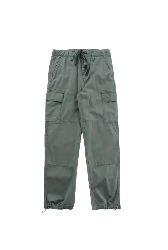 Comfortable Lounge Clothing Off Duty Cargo Pant In Loden Green