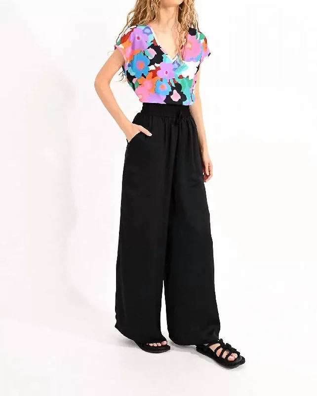 Women's Occasion Wear Clothing Palazzo Pants In Black