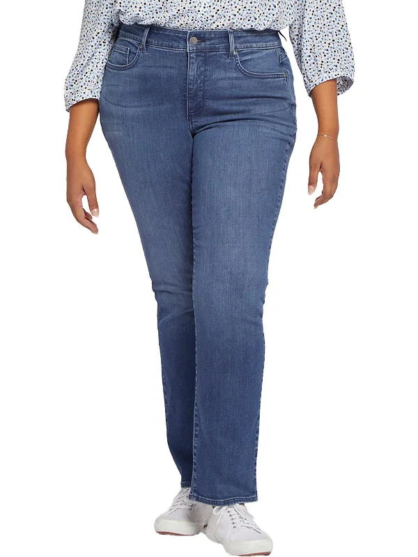 Women's Night-Out Outfit Plus Marilyn Womens Tencel Denim Straight Leg Jeans