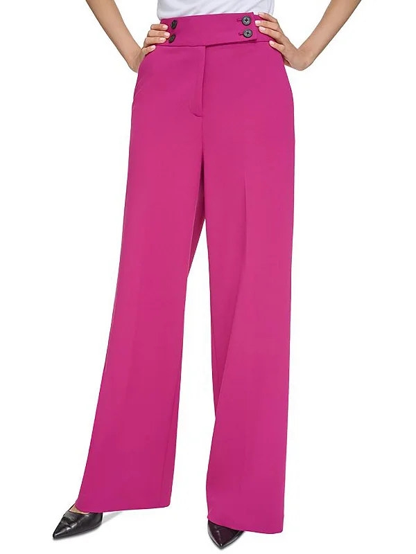 Timeless Women's Outfit Plus Womens High Rise Business Wide Leg Pants