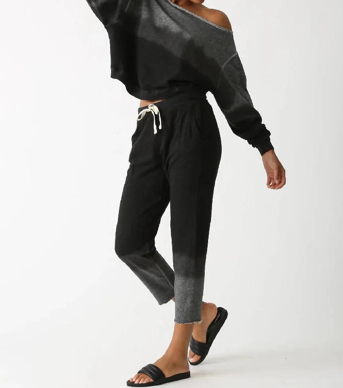 Women's Stylish Casual Garments Reggie Pant In Dusk (Onyx / Heather Grey)