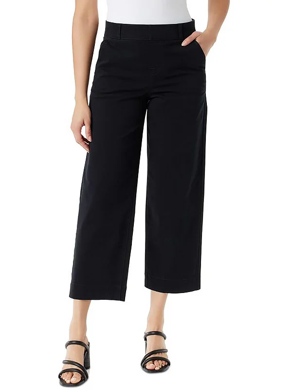 Women's Chic Outfit Shape Effect Womens Twill High Rise Cropped Pants