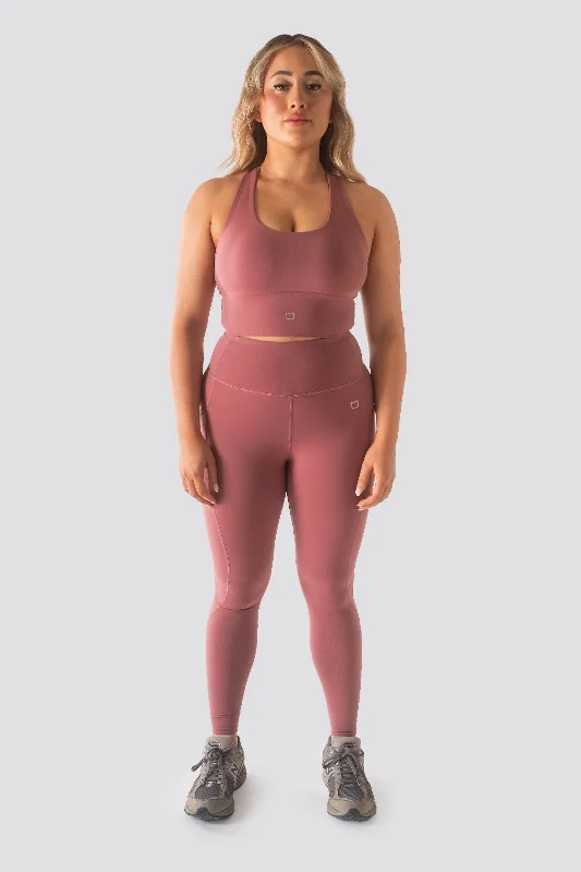 Women's Casual Wear Clothes Sweetheart V2 Highwaisted Leggings - Rose