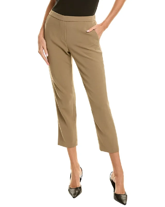 Women's Athletic Outfit Theory Relaxed Wool-Blend Trouser