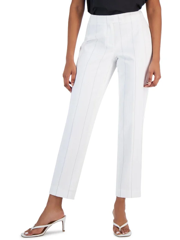 Women's Outfit For The Office Womens Striped Office Straight Leg Pants